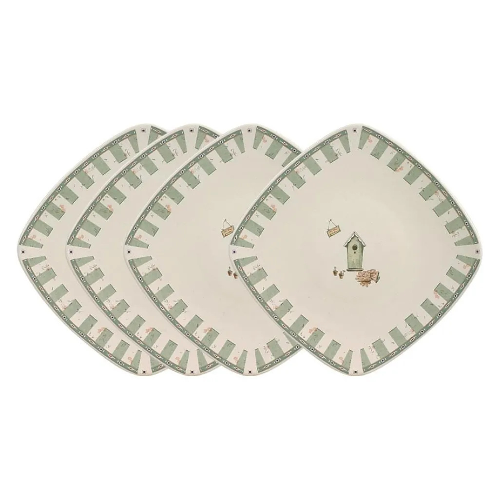 Salad Plates|Pfaltzgraff® Naturewood® Set of 4 Square Salad Plates