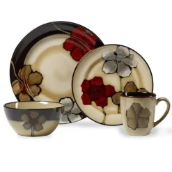 Dinnerware Service For 8|Pfaltzgraff® Painted Poppies 32 Piece Dinnerware Set, Service for 8