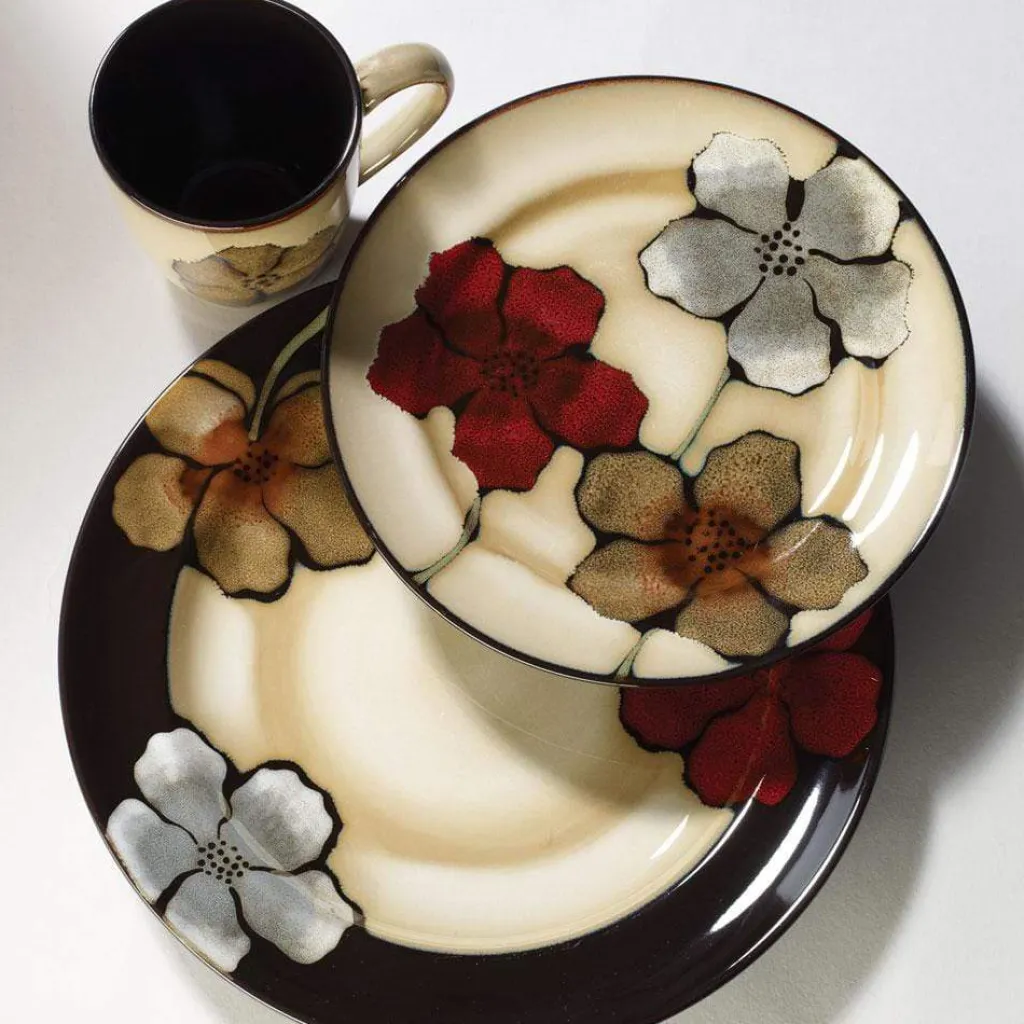 Dinnerware Service For 8|Pfaltzgraff® Painted Poppies 32 Piece Dinnerware Set, Service for 8