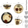 Dinnerware Service For 4|Pfaltzgraff® Painted Poppies 16 Piece Dinnerware Set, Service for 4