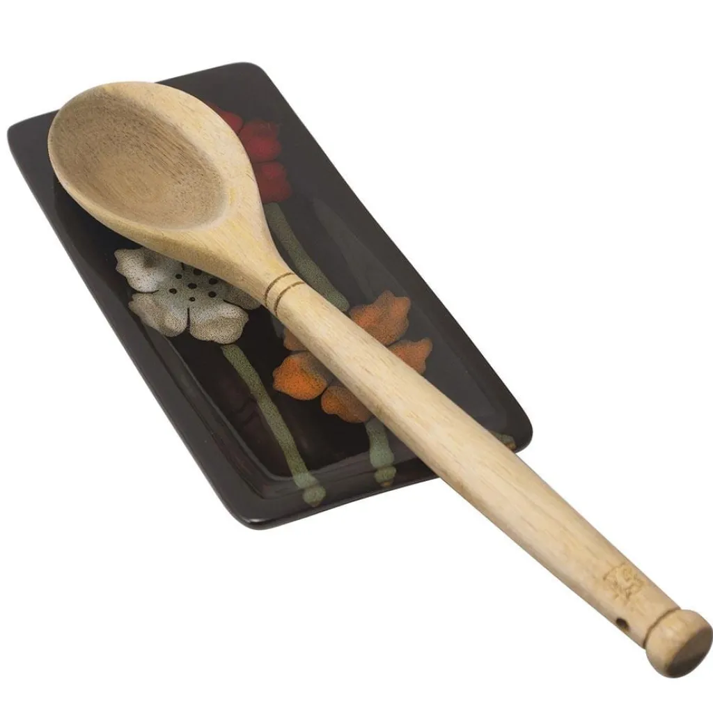 Spoon Rests And Trivets|Pfaltzgraff® Painted Poppies Rectangular Spoon Rest