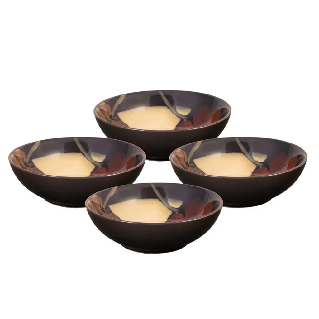 Pasta Bowls|Pfaltzgraff® Painted Poppies Set of 4 Individual Pasta Salad Bowls