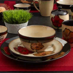 Soup Cereal Bowls|Pfaltzgraff® Painted Poppies Soup Cereal Bowl