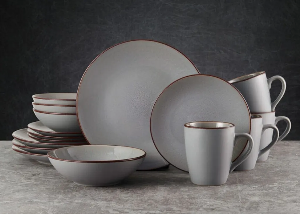 Dinnerware Service For 4|Pfaltzgraff® Pierce Gray 16 Piece Dinnerware Set, Service for 4