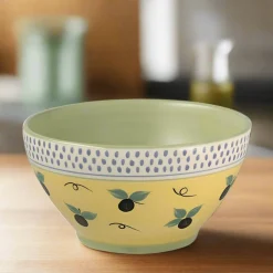 Soup Cereal Bowls|Pfaltzgraff® Pistoulet® Deep Soup Cereal Bowl with Blue Band