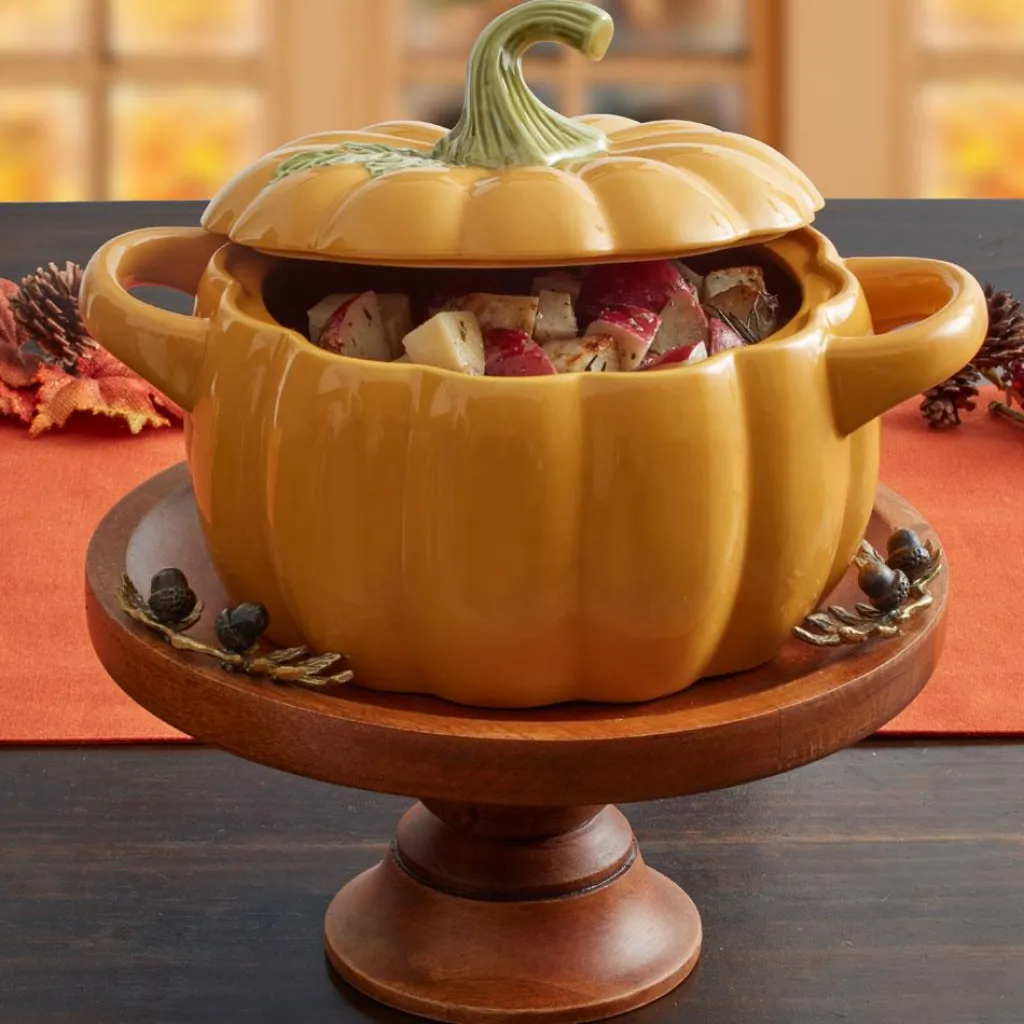 Covered Bowls|Serve Bowls|Pfaltzgraff® Plymouth Pumpkin Casserole