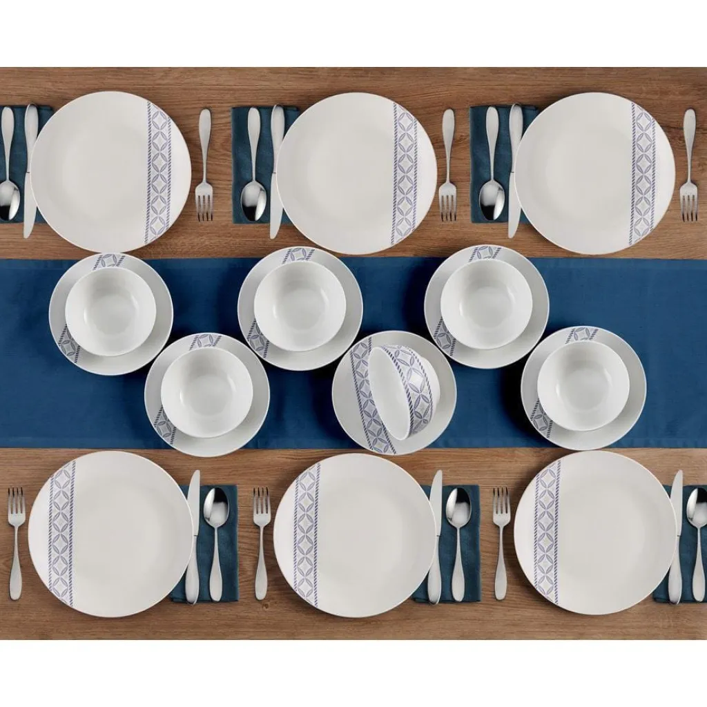 Dinnerware Service For 6|Studio Nova Preslie 18 Piece Dinnerware Set, Service for 6