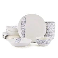 Dinnerware Service For 6|Studio Nova Preslie 18 Piece Dinnerware Set, Service for 6
