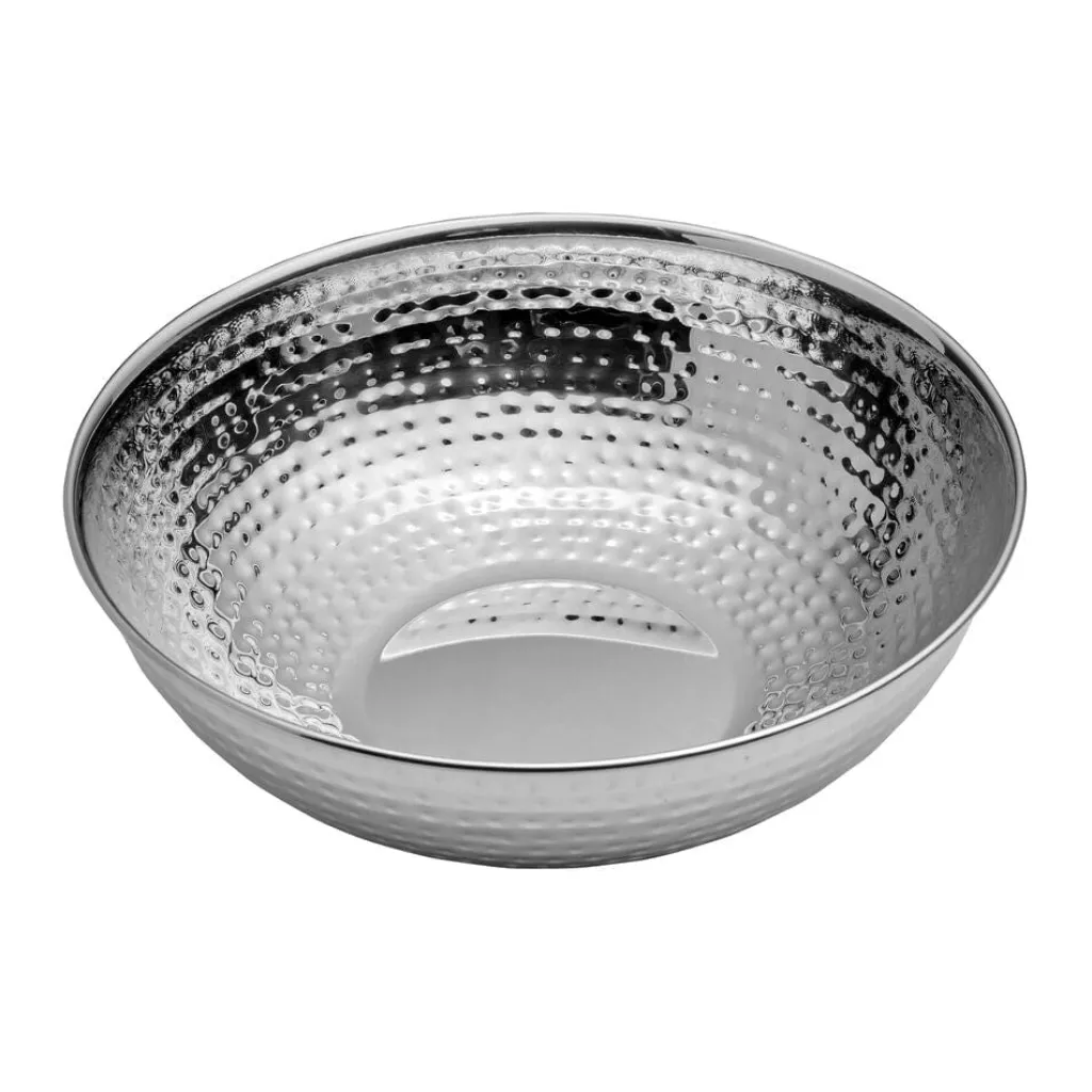 Serve Bowls|Gourmet Basics® Radiance Hammered Serving Bowl