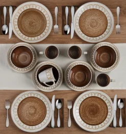 Dinnerware Service For 4|Pfaltzgraff® Remi Beige 16 Piece Dinnerware Set, Service for 4