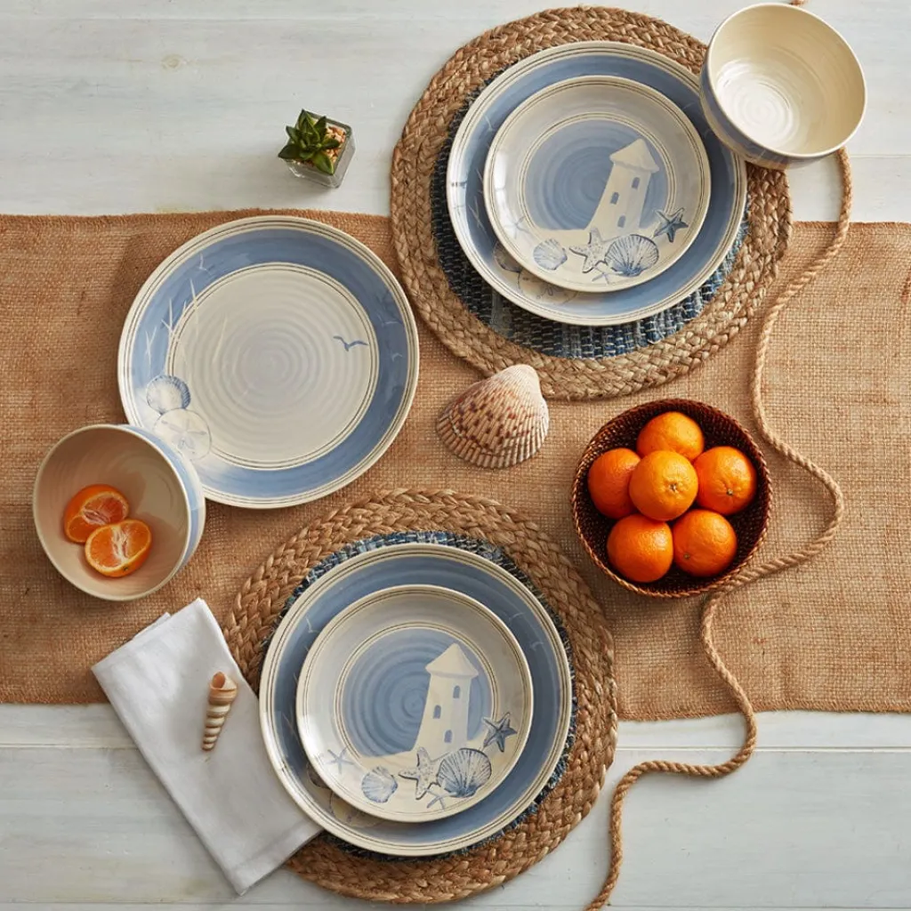 Dinner Plates|Pfaltzgraff® Rio Beach House Set of 4 Outdoor Melamine Dinner Plates