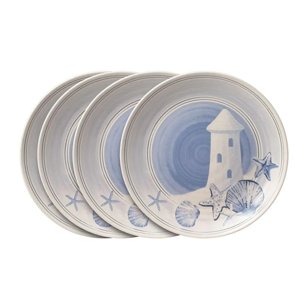 Salad Plates|Pfaltzgraff® Rio Beach House Set of 4 Outdoor Melamine Salad Plates