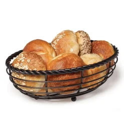Fruit And Storage Baskets|Gourmet Basics® Rope Oval Bread Basket