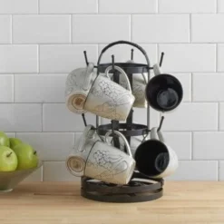 Fruit And Storage Baskets|Gourmet Basics® Rotating Mug Tree