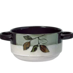 Soup Cereal Bowls|Pfaltzgraff® Rustic Leaves Double Handled Soup Bowl
