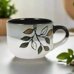 Soup Cereal Bowls|Pfaltzgraff® Rustic Leaves Jumbo Soup Mug