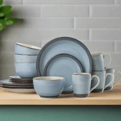 Dinnerware Service For 4|Pfaltzgraff® Sadie Blue 16 Piece Dinnerware Set, Service for 4