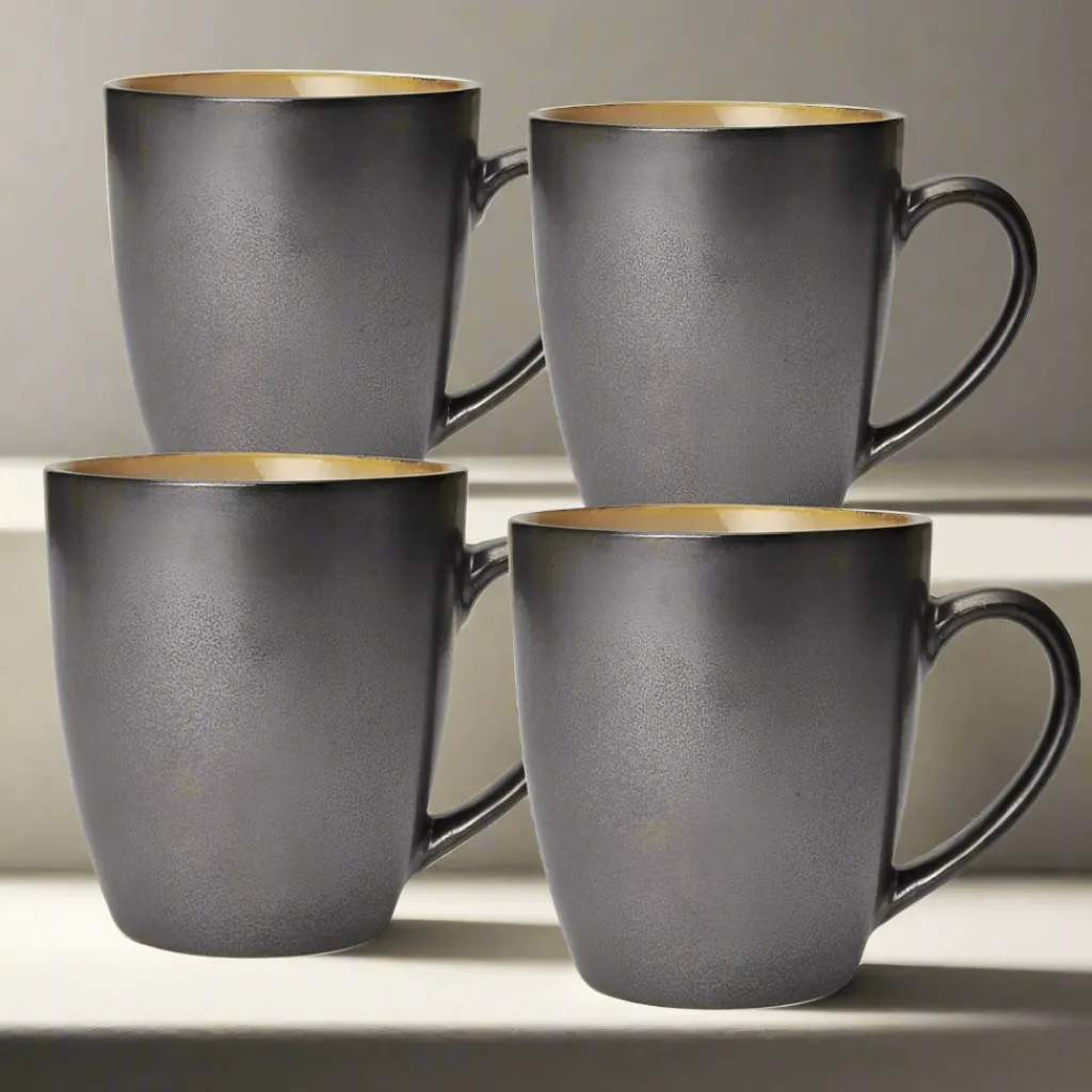 Coffee Mugs|Gourmet Basics® Sandstone Set of 4 Mugs