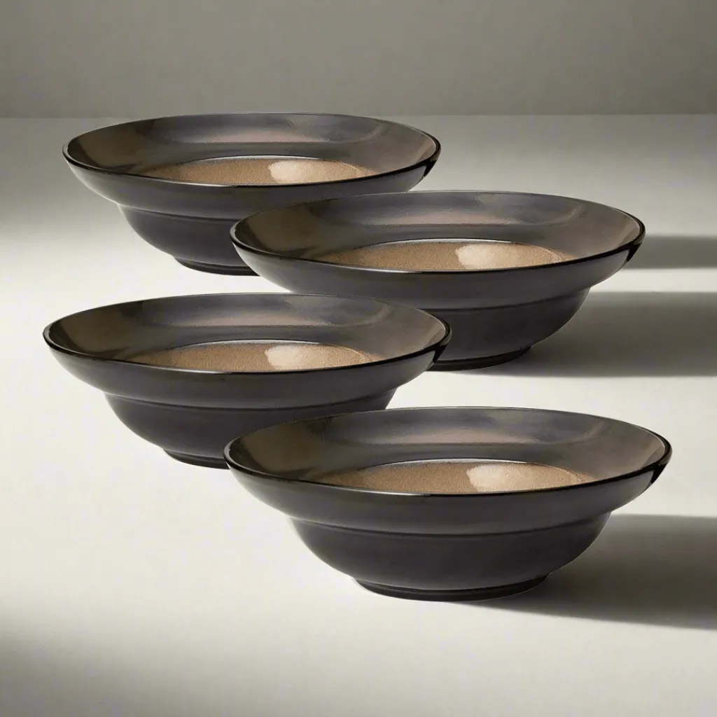 Soup Cereal Bowls|Gourmet Basics® Sandstone Set of 4 Soup Cereal Bowls