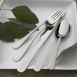 Sets|Gourmet Basics® Satin Symmetry 42 Piece Flatware Set, Service for 8