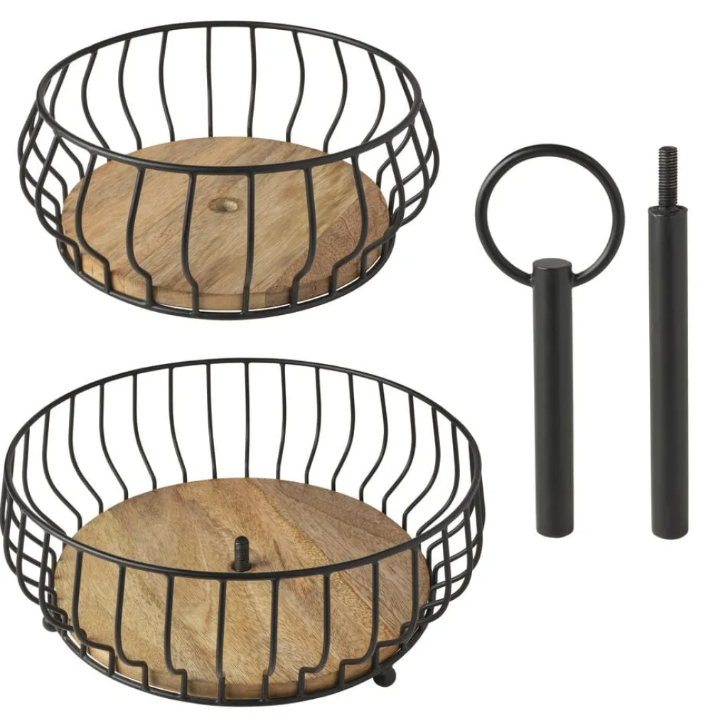 Fruit And Storage Baskets|Gourmet Basics® Savannah 2 Tier Fruit Storage Basket