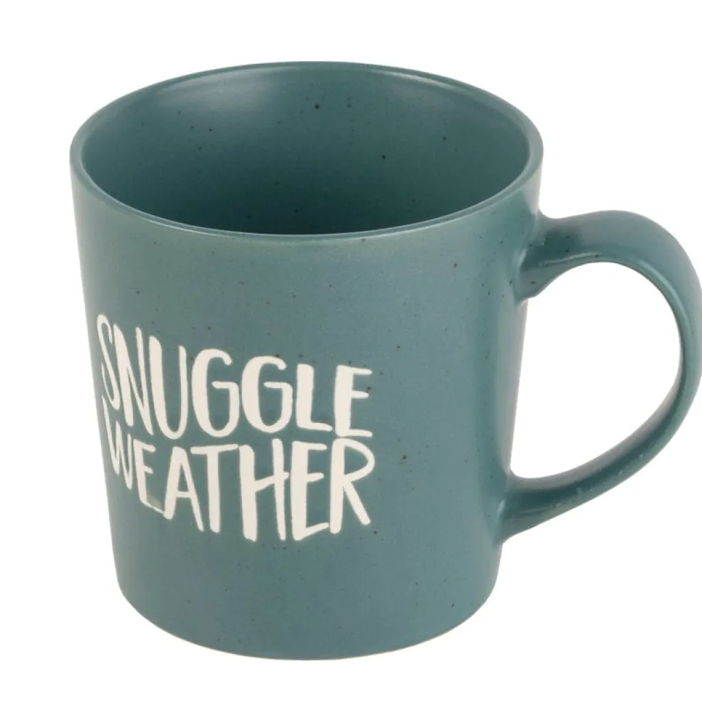 Coffee Mugs|Pfaltzgraff® Sentiment Mugs Green Snuggle Weather Mug