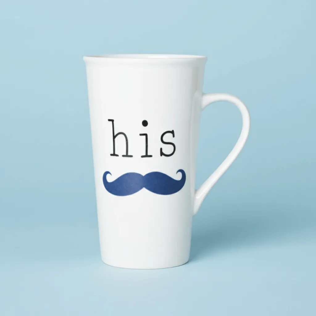Coffee Mugs|Pfaltzgraff® Sentiment Mugs His Mustache Latte Mug