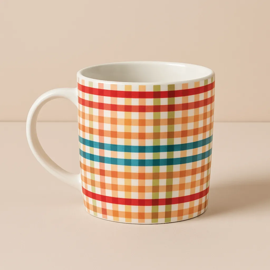 Coffee Mugs|Pfaltzgraff® Sentiment Mugs Plaid Pumpkin