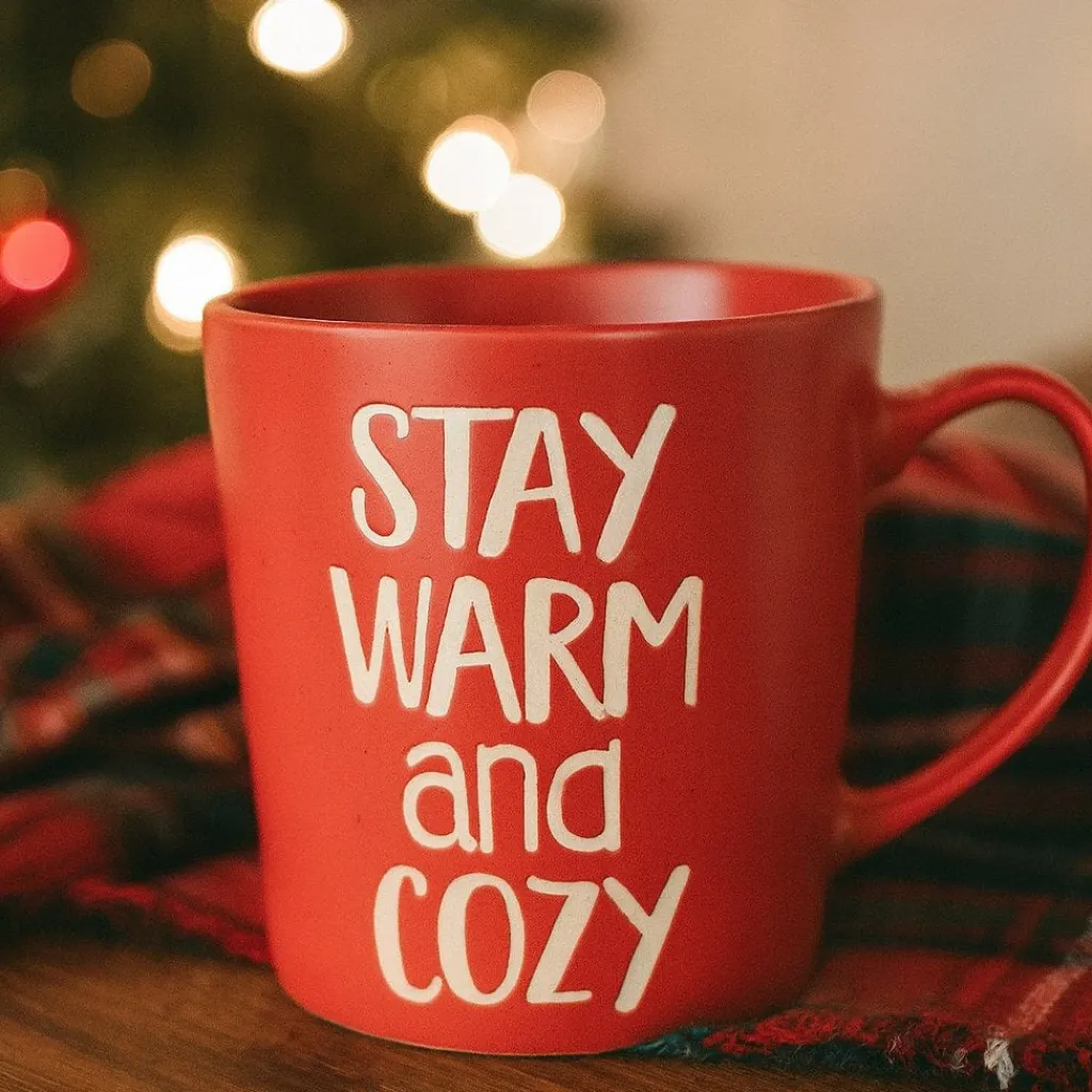 Coffee Mugs|Pfaltzgraff® Sentiment Mugs Red Snuggle Weather Mug