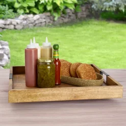 Lazy Susans|Gourmet Basics® Square Lazy Susan Serving Tray