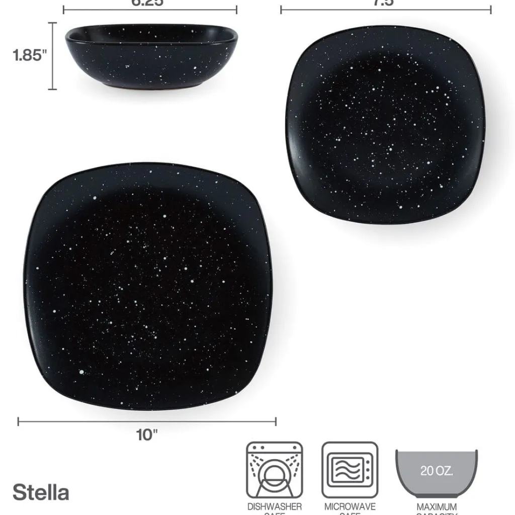 Dinnerware Service For 4|Pfaltzgraff® Stella 12 Piece Dinnerware Set, Service for 4