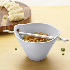 Pasta Bowls|Studio Nova Noodle Bowl with Chopsticks