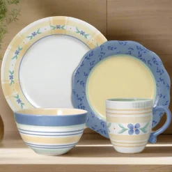 Dinnerware Service For 4|Dinnerware Service For 8|Pfaltzgraff® Summer Breeze Dinnerware Set