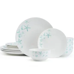 Dinnerware Service For 4|Studio Nova Tahiti 12 Piece Dinnerware Set, Service for 4