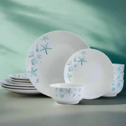 Dinnerware Service For 4|Studio Nova Tahiti 12 Piece Dinnerware Set, Service for 4