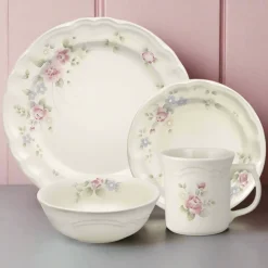 Dinnerware Service For 4|Dinnerware Service For 8|Pfaltzgraff® Tea Rose Dinnerware Set
