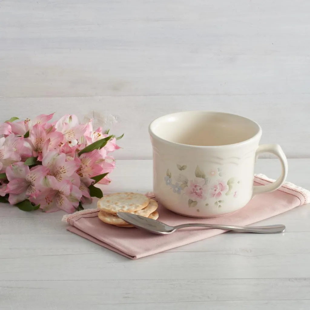 Soup Cereal Bowls|Pfaltzgraff® Tea Rose Jumbo Soup Mug