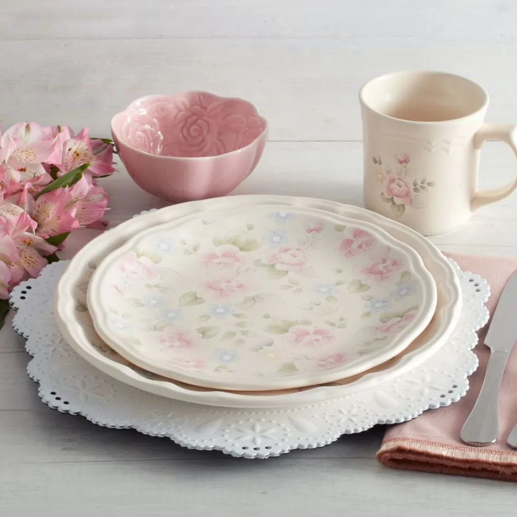 Salad Plates|Pfaltzgraff® Tea Rose Set of 4 Accent Luncheon Plates