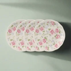 Salad Plates|Pfaltzgraff® Tea Rose Set of 4 Accent Luncheon Plates