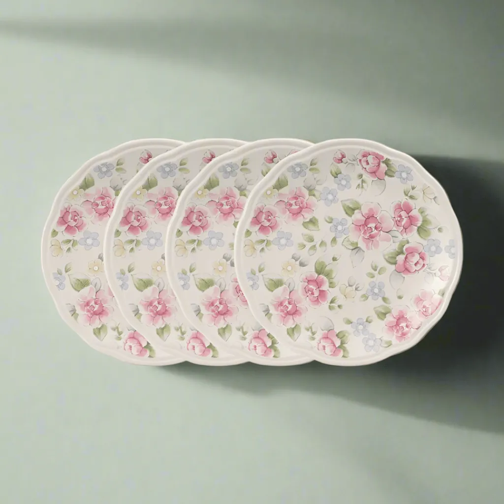 Salad Plates|Pfaltzgraff® Tea Rose Set of 4 Accent Luncheon Plates
