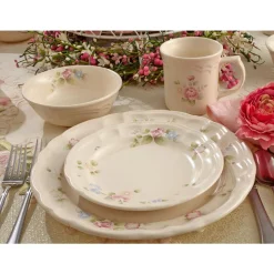 Dinner Plates|Pfaltzgraff® Tea Rose Set of 4 Dinner Plates