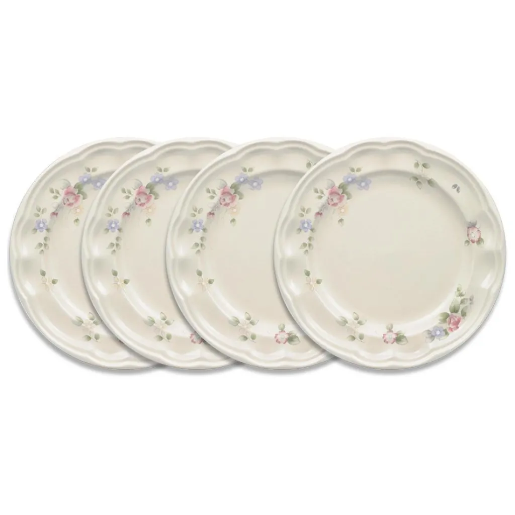 Salad Plates|Pfaltzgraff® Tea Rose Set of 4 Luncheon Plates