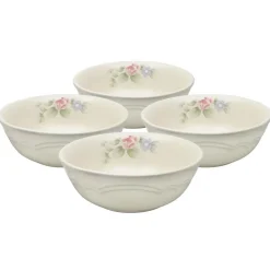 Soup Cereal Bowls|Pfaltzgraff® Tea Rose Set of 4 Soup Cereal Bowls