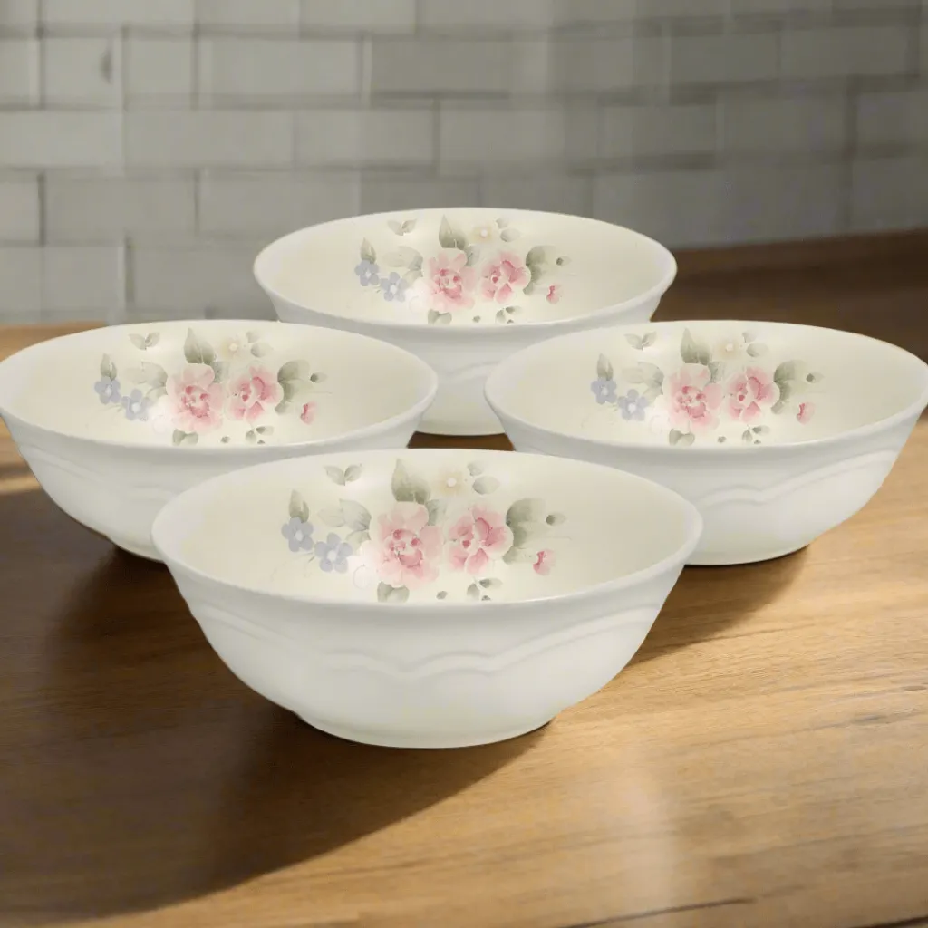 Soup Cereal Bowls|Pfaltzgraff® Tea Rose Set of 4 Super Soup Cereal Bowls