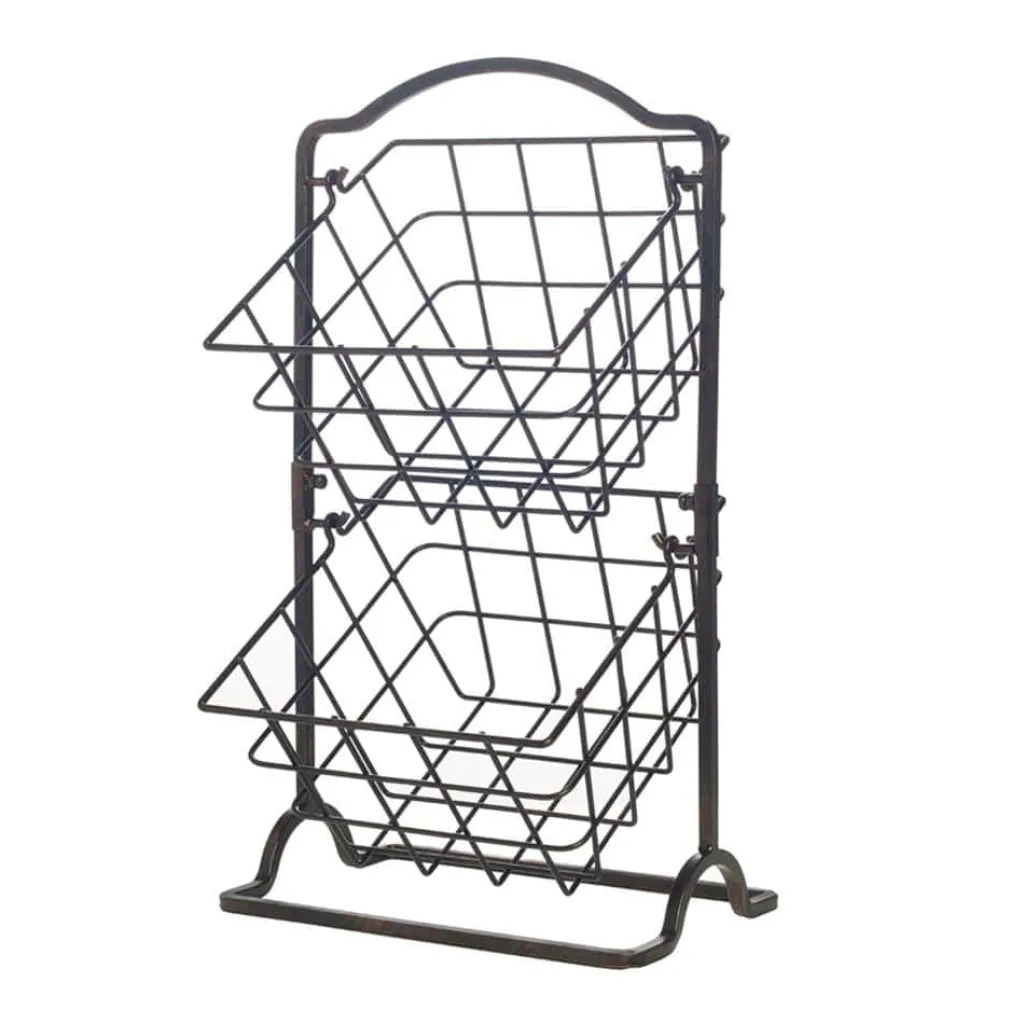 Fruit And Storage Baskets|Gourmet Basics® 2 Tier Hanging Storage Baskets