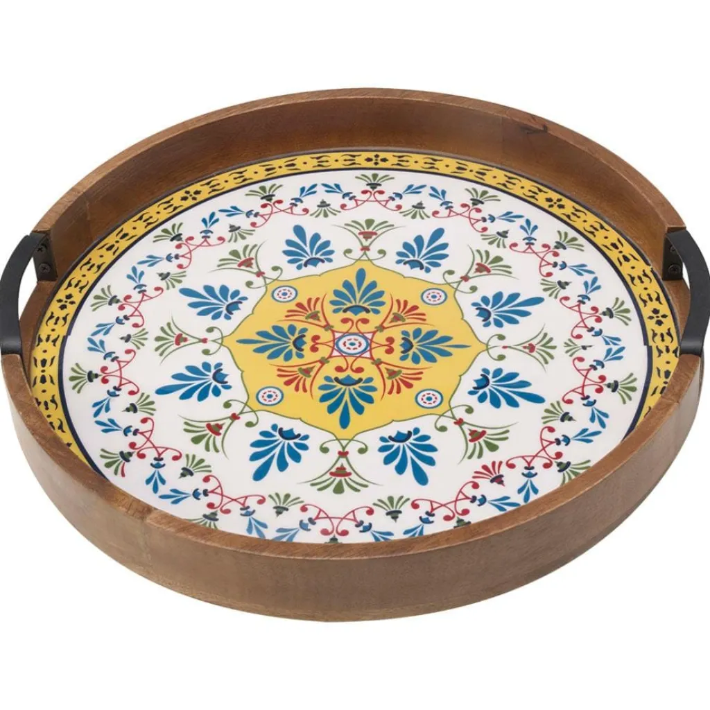 Lazy Susans|Gourmet Basics® Tile Design Lazy Susan Serve Tray