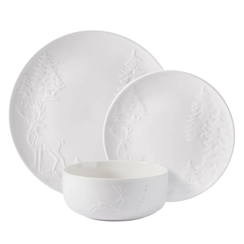 Dinnerware Service For 8|Pfaltzgraff® Trailside Retreat 24 Piece Dinnerware Set, Service for 8