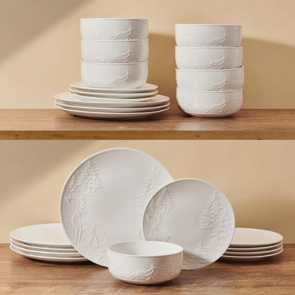Dinnerware Service For 8|Pfaltzgraff® Trailside Retreat 24 Piece Dinnerware Set, Service for 8