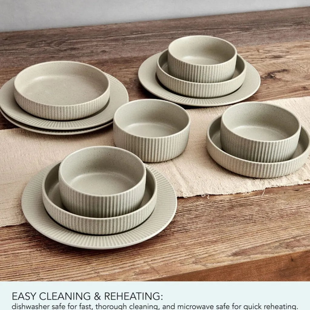 Dinnerware Service For 4|Pfaltzgraff® Tranquility 12 Piece Dinnerware Set, Service for 4
