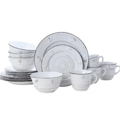 Dinnerware Service For 4|Pfaltzgraff® Trellis Coastal White 16 Piece Dinnerware Set, Service for 4